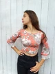 Топ в квіти з мереживом на рукавах Boohoo Помаранчевий (9850 S/42) - зображення 2