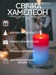 Воскова декоративна свічка Mood Magic 7 кольорів зі справжнім полум'ям і LED-підсвіткою - зображення 2