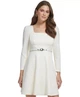 Cукня DKNY Women's square-neck puff-shoulder a-line dress, М, Айворі - зображення 1