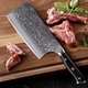 Японський ніж Santoku з дамаської сталі у подарунковій упаковці TURWHO BONE CHOPPER 7" універсальний (SKD11 Steel) - зображення 1