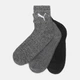 Набор женских носков высоких хлопковых Puma Short Crew Unisex 90611003 35-38 3 пары Anthracite/Grey (8713537871181) - изображение 2