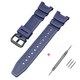 Ремінець для годинника Ремінець для Casio SGW-100 Dark Blue BK - зображення 1