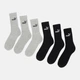 Набор женских носков высоких хлопковых Puma Crew Sock 88749602 35-38 6 пар Черный/Серый (8713537698603) - изображение 1
