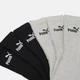 Набор женских носков высоких хлопковых Puma Crew Sock 88749602 35-38 6 пар Черный/Серый (8713537698603) - изображение 3