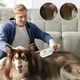 Акумуляторна щітка з паром для вичісування собак та котів Steamy Brush Pet, електрична парова щітка для догляду за шерстю BRH-988-White/Beige - зображення 2