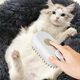 Акумуляторна щітка з паром для вичісування собак та котів Steamy Brush Pet, електрична парова щітка для догляду за шерстю BRH-988-White/Beige - зображення 5