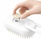 Акумуляторна щітка з паром для вичісування собак та котів Steamy Brush Pet, електрична парова щітка для догляду за шерстю BRH-988-White/Beige - зображення 13