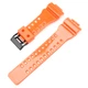 Ремінець для годинника Ремінець для Casio G-Shock GA-100/110/120 Orange-Glossy BK - зображення 2