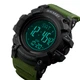 Наручний годинник Skmei 1356AG Army Green + Compass - изображение 2
