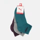 Набор женских носков коротких хлопковых Puma Unisex New Generation Cushioned Qua 93839310 43-46 3 пары Зеленый (8720245622967) - изображение 6