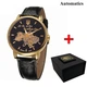 Класичний чоловічий годинник Awarder 022 Automatics Не Забуду Дім Gold-Black - изображение 1