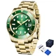 Чоловічий наручний годинник Pagani Design PD-1661 Yellow Gold-Green - изображение 1