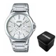 Чоловічий годинник Casio MTP-V300D-7A сріблястий - зображення 8