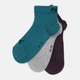 Набір жіночих шкарпеток коротких бавовняних Puma Unisex Quarter Plain 93858903 39/42 3 пари Зелений (8720245637497) - зображення 2