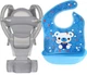 Хипсит, Эрго-рюкзак, кенгуру, переноска Baby Carrier 6в1 Серый слюнявчик-трансформер (n-9892) - изображение 1