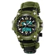 Часы Skmei Army Green мужские спортивные водонепроницаемые аналоговые часы для активного отдыха и туризма (673777) - изображение 2