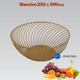 Фруктовница Maestro 250 x 100мм бронзовая (MR-1037) - изображение 1