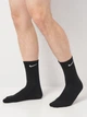 Набор мужских носков высоких хлопковых Nike U Nk Everyday Ltwt Crew SX7676-964 38-42 3 пары Черный/Белый/Серый (194955549414) - изображение 4
