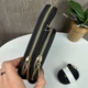 Женская мини сумочка клатч на плечо для телефона экокожа черная классическая мягкая без узоров - изображение 7