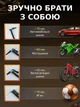 Портативний акумуляторний компресор / насос з цифровим дисплеем та ліхтарем для шин автомобіля, мотоцикла, велосипеда, м'яча, надувних іграшок та матрасів - зображення 2