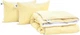 Набор MirSon №9517 Bio-Beige Одеяло зимнее Евро 200х220 Био-пух + Две подушки 50х70 (2200010805260) - изображение 1