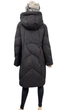 Пуховик женский Towmy кокон с капюшоном TM-BE-9188 50 черный - изображение 4