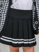 Подростковая трикотажная школьная юбка для девочки ARTKNIT Плиссе 26525 140-146 см Черная (4823093439993) - изображение 4