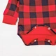 Дитячий боді Dexter`s з високою горловиною та начісом plaid 68 см красный - зображення 3