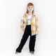 сорочка в клітинку фланель mustard 98 см - зображення 3