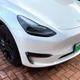 Пластиковая губа на бампер Tesla Model Y 2019 + молдинг бампера юбка черная. - изображение 8