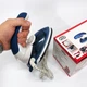Отпариватель Mini Steam Iron HT-558B, Утюг электрический паровой, Паровой утюг для одежды. Цвет: синий - изображение 8