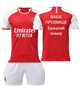 Форма футбольная детская с индивидуальным нанесением Arsenal (Арсенал), сезон 24/25, 24 размер, рост 135-140 см, бело-красная. - изображение 1