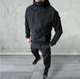 Чоловічий спортивний костюм із плащівки Stone Island XL Чорний (VC-76) - зображення 4