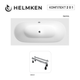 Ванна акриловая Helmken Vienna 180x80 см (601GD85146) комплект 2 в 1: прямоугольная ванна, ножки - изображение 14