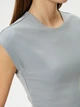 Топ женский Koton 4SAL10498IK031 S Серый (8684287186347) - изображение 5
