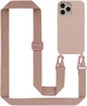 Чехол с ремешком Wave Premium Strap Crossbody Silicone Case для Apple iPhone 13 14 Pink Sand - изображение 1