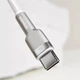 Кабель Baseus Cafule Metal Data Type-C 66W 1m White - изображение 4