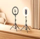 Набор блоггера RTAKO ZJ-ZBT01 Live Streaming Stand with Ring Light and Floor Tripod ABS Black (6942063215400) - изображение 4