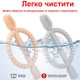 Комплект 2Life прорезыватель щетка кольцо для зубов ребенка Серый и Держатель с принтом Голубой n-12792 - изображение 6
