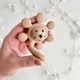 Погремушка силиконовая Ручка (овсянка), прорезыватель для зубов - изображение 3