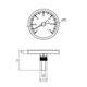 Термометр Karro 1/2" 80 мм 120°С KR-1039 - изображение 2