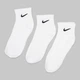 Набор мужских носков коротких хлопковых Nike U Nk Everyday Ltwt Ankle SX7677-100 42-46 (L) 3 пары Белый (888407239113) - изображение 3