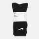 Набор мужских носков высоких хлопковых Nike U Nk Everyday Cush Crew SX7664-010 42-46 3 пары Черный (888407233616) - изображение 6