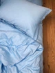 Простирадло Cozy 140x200x20 см на резинці Небесно-блакитне - изображение 1