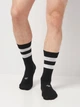 Набор мужских носков высоких хлопковых 4F Socks Cas U206 4FAW23USOCU206-90S 43-46 3 пары Черный (5904698393244) - изображение 2