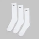 Набор женских носков высоких хлопковых Nike U Nk Everyday Plus Cush Crew SX6888-100 38-42 3 пары Белый (888408258052) - изображение 1