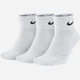 Набор мужских носков коротких хлопковых Nike V Cush Ankle Value SX4926-101 42-46 3 пары Белый (0887232701109) - изображение 1