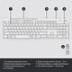 Комплект (клавіатура, миша) бездротовий Logitech MK295 Combo White USB (920-009824) Білий 23506 - изображение 10