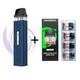 Pod система электронная сигарета Vaporesso XROS Mini Kit Midnight Blue + 4 дополнительный картридж под подик электронка перезаправляемая многоразовая вапорессо иксрос мини вейп стартовый набор для вейпинга с картриджем 2 мл corex - изображение 1