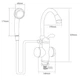 Кран-водонагреватель проточный для ванны Aquatica 3кВт (LZ-6C111W) - изображение 2